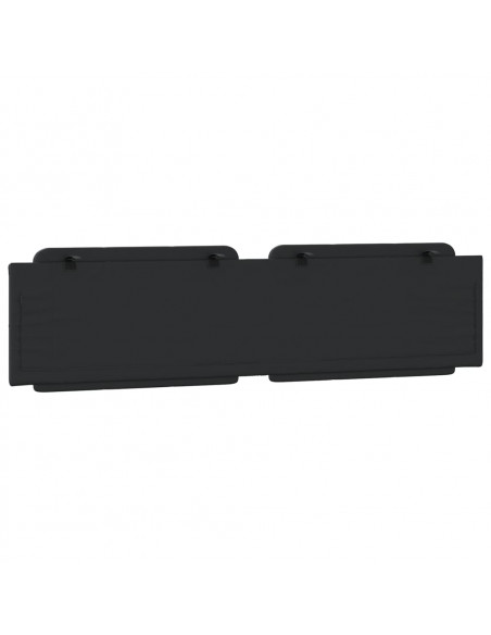 Cuscino Testiera Nero 200 cm in Similpelle