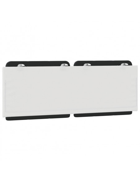 Cuscino Testiera Nero e Bianco 120 cm in Similpelle