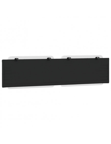 Cuscino Testiera Nero e Bianco 200 cm in Similpelle