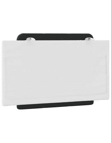 Cuscino Testiera Nero e Bianco 90 cm in Similpelle