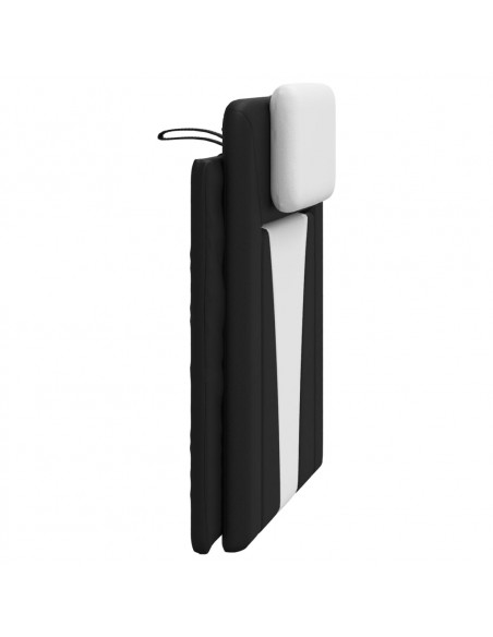 Cuscino Testiera Nero e Bianco 90 cm in Similpelle