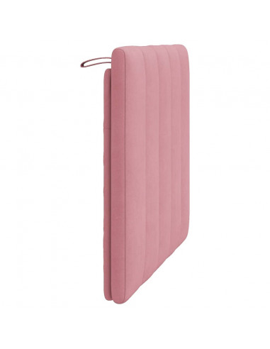 Cuscino Testiera Hanko Rosa 80 cm in Velluto