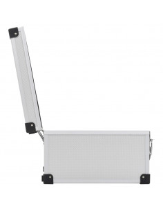 Custodia CD per 40 CD in Alluminio ABS Argento