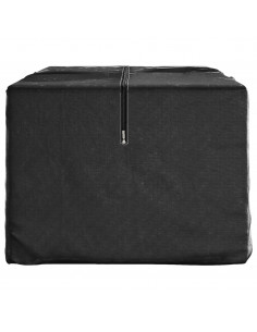 Custodie per Alberi di Natale 2pz Nere in Polietilene 2