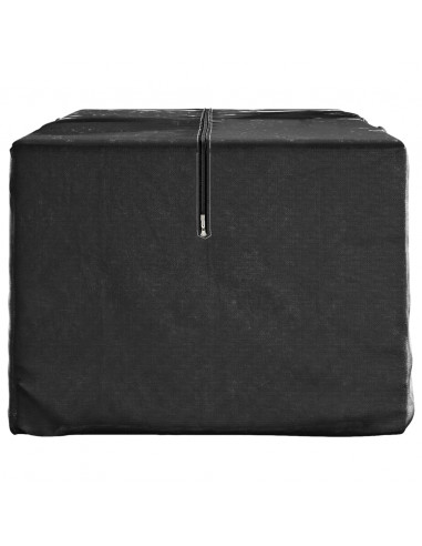 Custodie per Alberi di Natale 2pz Nere in Polietilene