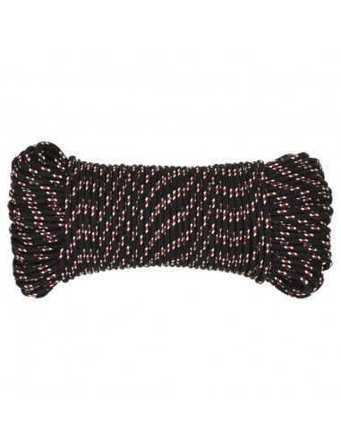 Corda Nautica Nera 5 mm 25 m in Polipropilene
