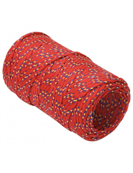 Corda Nautica Rossa 2 mm 500 m in Polipropilene
