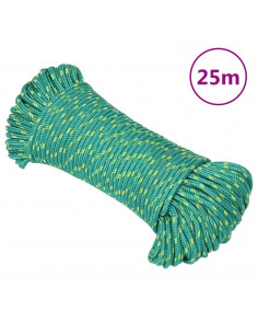 Corda Nautica Verde 5 mm 25 m in Polipropilene 2
