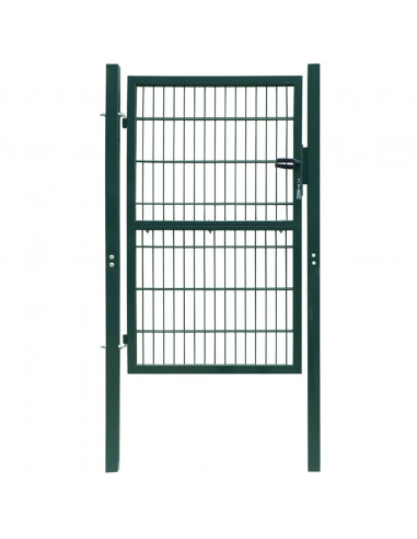 Cancello da Giardino 2D (Singolo) Verde 106 x 190 cm