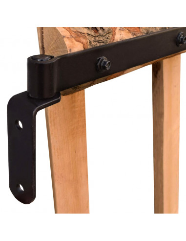 Cancello Singolo Recinzione Legno Nocciolo Impregnato 100x90 cm