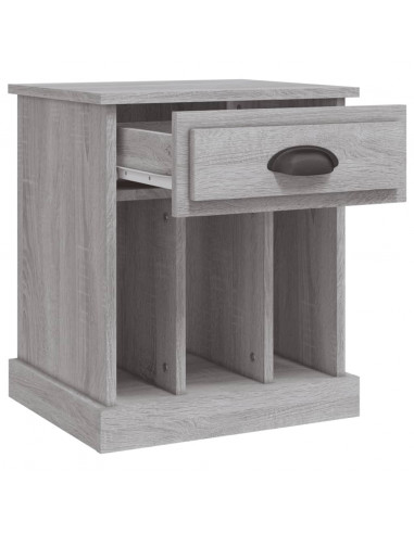 Comodini 2 pz Grigio Sonoma 43x36x50 cm