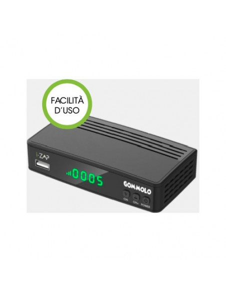 Decoder I Zap Dvb T2 Gommolo Black Black