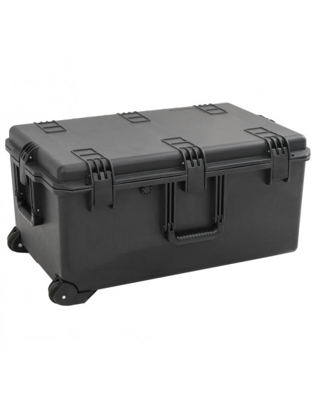 Valigetta da Volo Portatile Nera 79,5x52x39 cm in PP