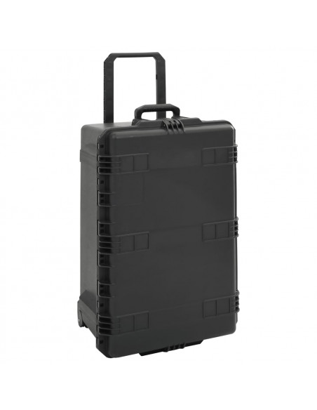Valigetta da Volo Portatile Nera 79,5x52x39 cm in PP