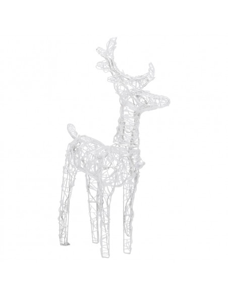 Decorazione Natalizia Renne e Slitta 320 LED Acrilico