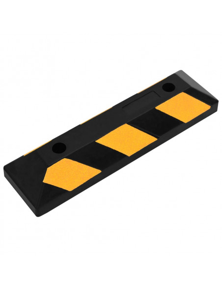 Delimitatori di Parcheggio Riflettenti 2 pz 56x15x10cm in Gomma