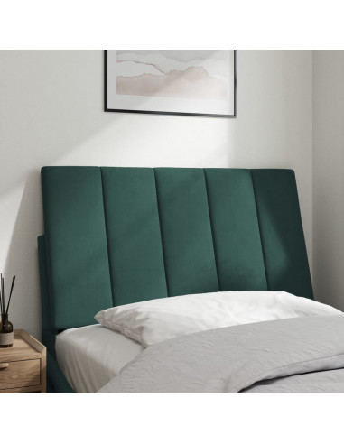Cuscino Testiera Verde Scuro 90 cm in Velluto