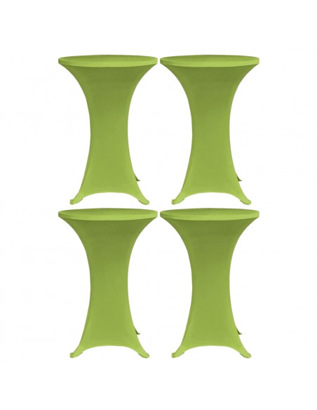Copritavoli Elastici 4 pz 60 cm Verde