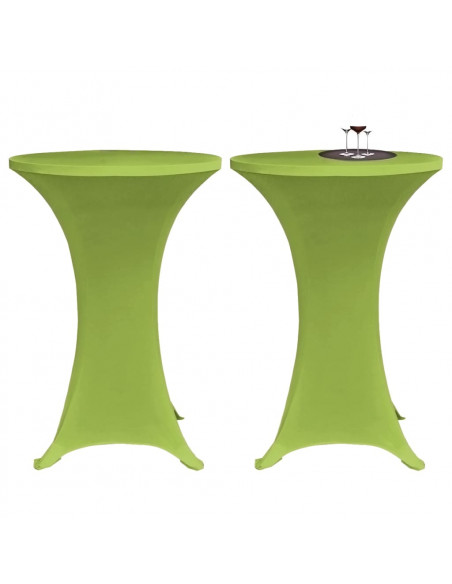 Copritavoli Elastici 4 pz 60 cm Verde