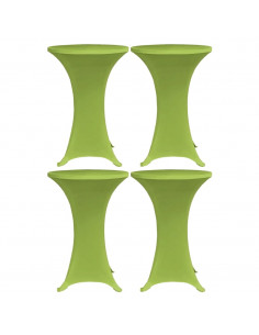 Copritavoli Elastici 4 pz 70 cm Verde 2