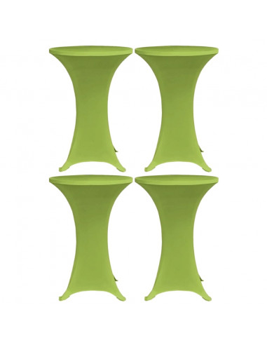 Copritavoli Elastici 4 pz 70 cm Verde