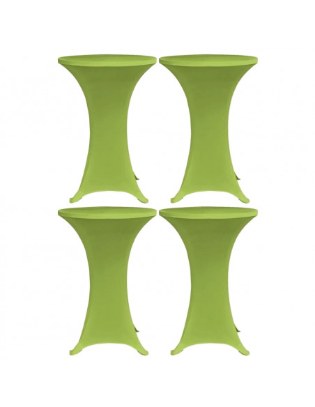 Copritavoli Elastici 4 pz 70 cm Verde