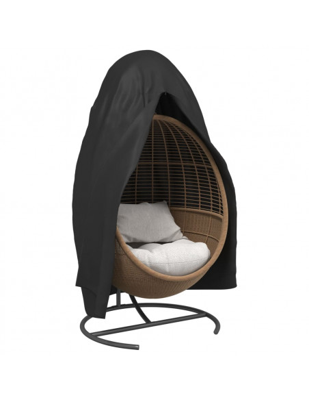 Copertura per Poltrona Sospesa Nera Ø 108x190 cm 420D Oxford