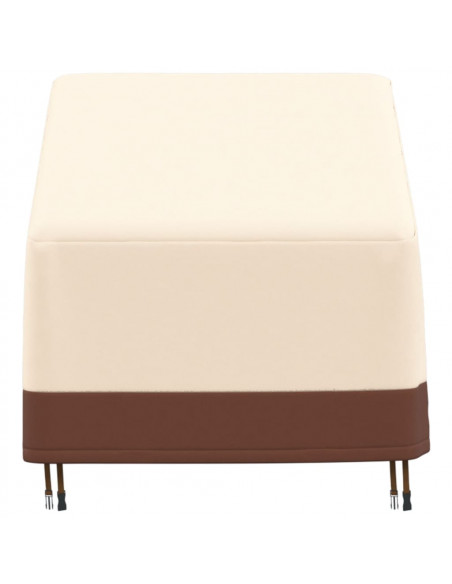 Copertura Poltrona da Giardino Beige 79x97x48/74 cm 600D Oxford
