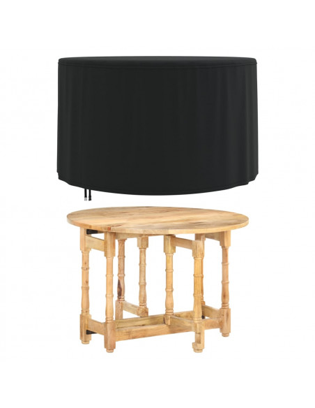 Copertura per Mobili da Giardino Nera Ø 128x71 cm 420D Oxford