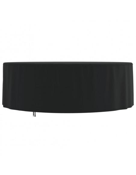 Copertura Mobili Giardino Rotonda Nera Ø 244x71 cm 420D Oxford