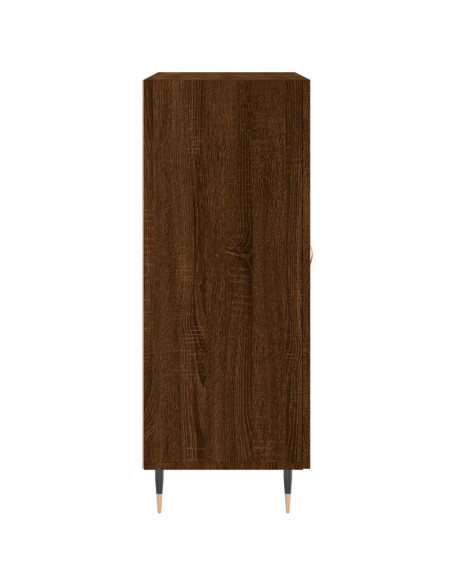 Credenza Rovere Marrone 69,5x34x90 cm in Legno Multistrato