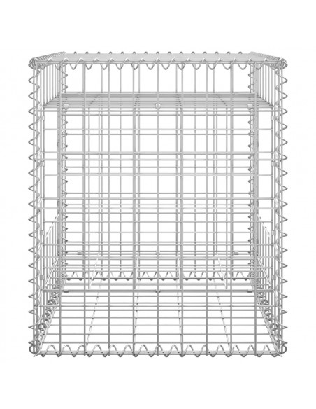 Cesto a Gabbione a Torre 50x50x60 cm in Ferro