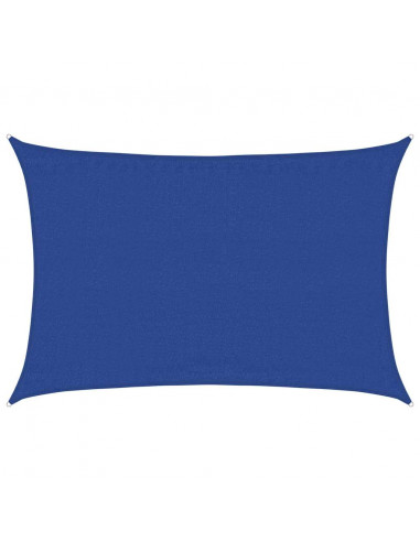 Vela Parasole 160 g/m² Rettangolare Blu 3,5x4,5 m in HDPE