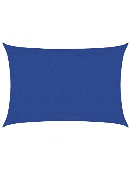 Vela Parasole 160 g/m² Rettangolare Blu 3,5x4,5 m in HDPE