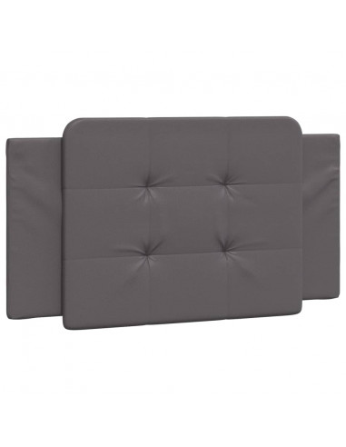 Cuscino Testiera Grigio 100 cm in Similpelle