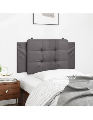Cuscino Testiera Grigio 100 cm in Similpelle