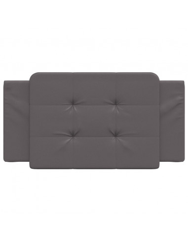 Cuscino Testiera Grigio 100 cm in Similpelle