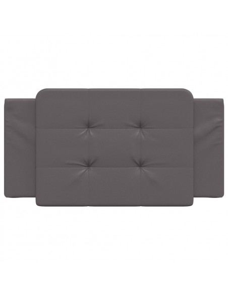 Cuscino Testiera Grigio 100 cm in Similpelle