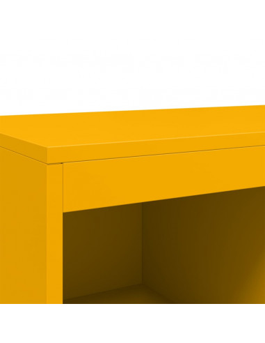Credenza Giallo Mostarda 68,5x39x111,5 Acciaio Laminato Freddo