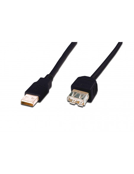 Digitus DK-300202-050-S cavo USB 5 m USB 2.0 USB A Nero