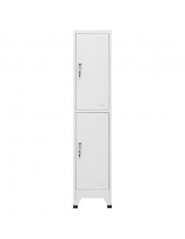 Armadietto a Chiave a 2 Scomparti 38x45x180 cm