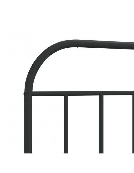 Testiera in Metallo Nero 200 cm