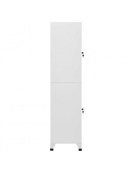 Armadietto a Chiave a 2 Scomparti 38x45x180 cm