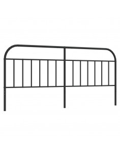 Testiera in Metallo Nero 200 cm 2