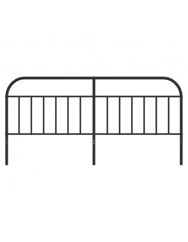 Testiera in Metallo Nero 200 cm