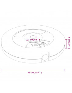 Dischi per Pesi 2 pz 30 kg in Cemento 2