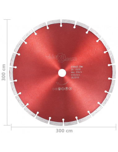 Disco da Taglio Diamantato in Acciaio 300 mm