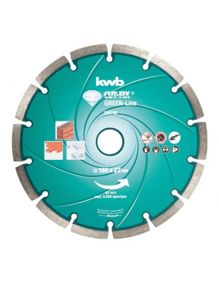 Disco diamante smerigliatrice Kwb 798740 GREEN LINE DIAMANT