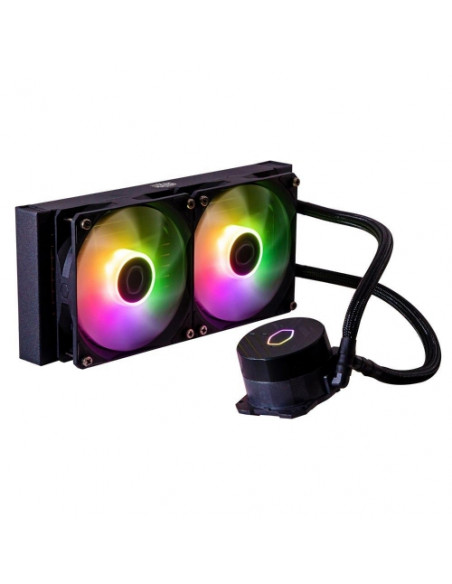 DISS A LIQUIDO COOLER MASTER -MASTERLIQUID 240L CORE BLACK ARGB - SK LGA1700, LGA1200, LGA1151, LGA1150 - LGA1155, LGA1156, AM5