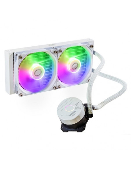 DISS A LIQUIDO COOLER MASTER -MASTERLIQUID 240L CORE WHITE ARGB - SK LGA1700, LGA1200, LGA1151, LGA1150 - LGA1155, LGA1156, AM5